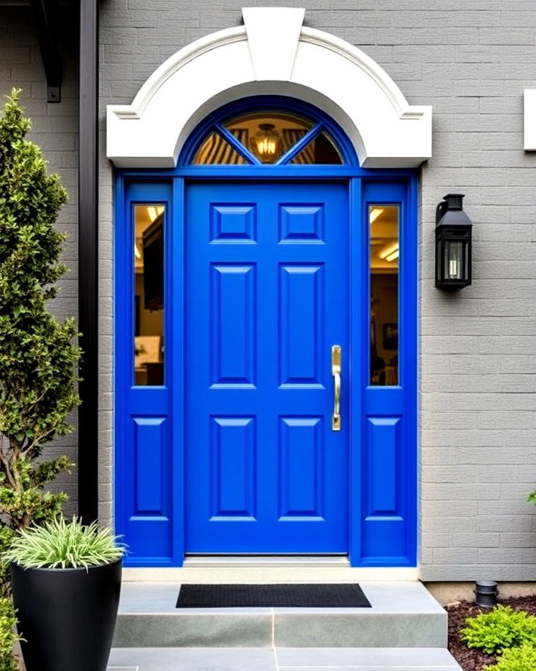 modern cobalt blue front door - 30 Blue Front Door Colors