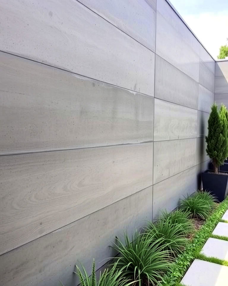 modern concrete walls with textured finishes - 20 Outdoor Accent Wall Ideas