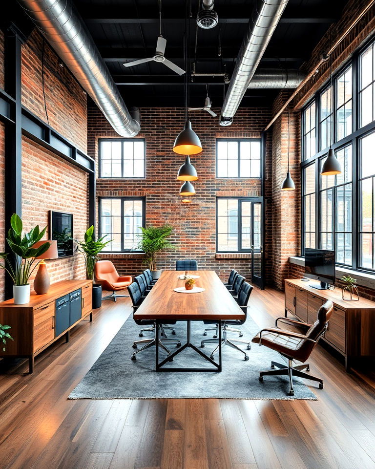 modern industrial vibe ceo office design - 25 Ceo Office Design Ideas