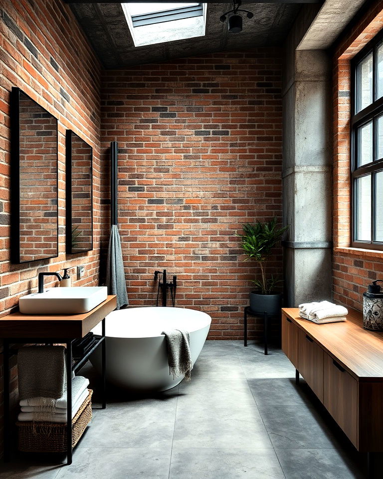 modern look industrial chic bathroom - 30 Dream Bathroom Ideas