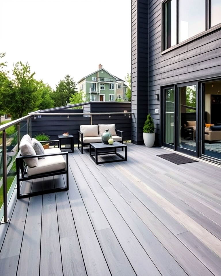 modern minimalism composite deck - 25 Composite Deck Ideas