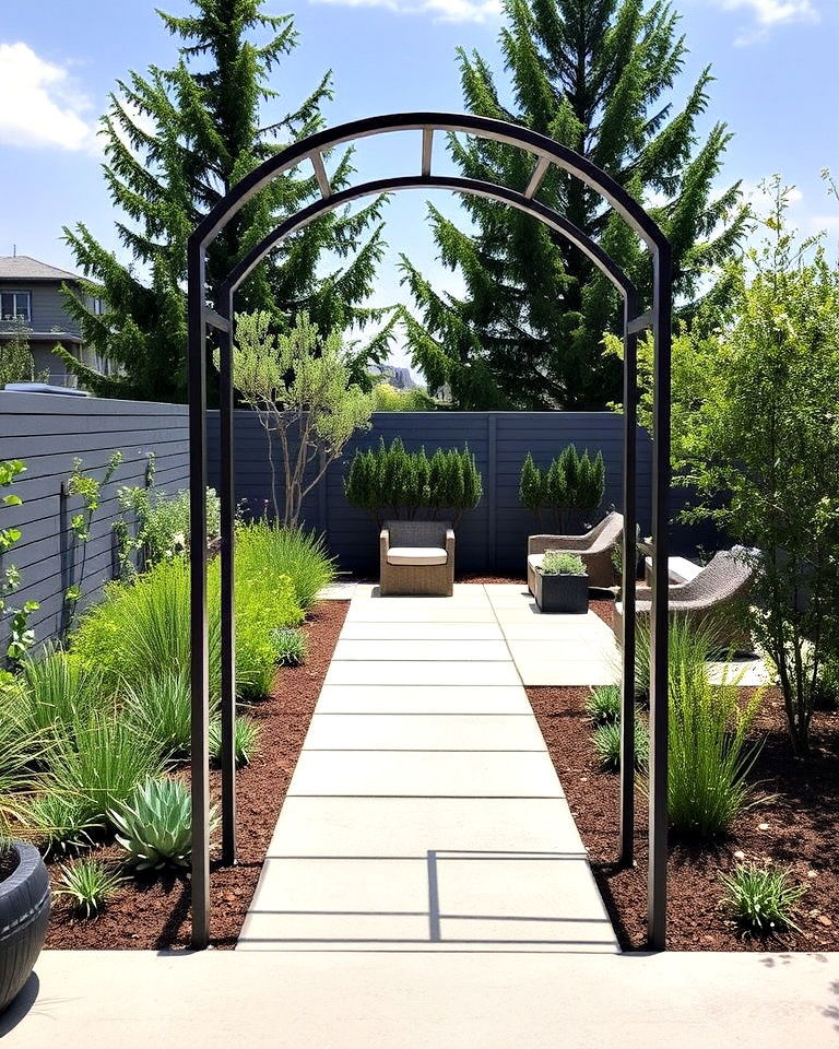 modern minimalist arch - 25 Garden Arch Ideas