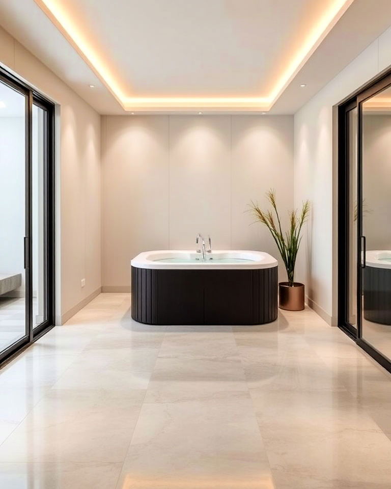 modern minimalist hot tub room - 15 Hot Tub Room Ideas