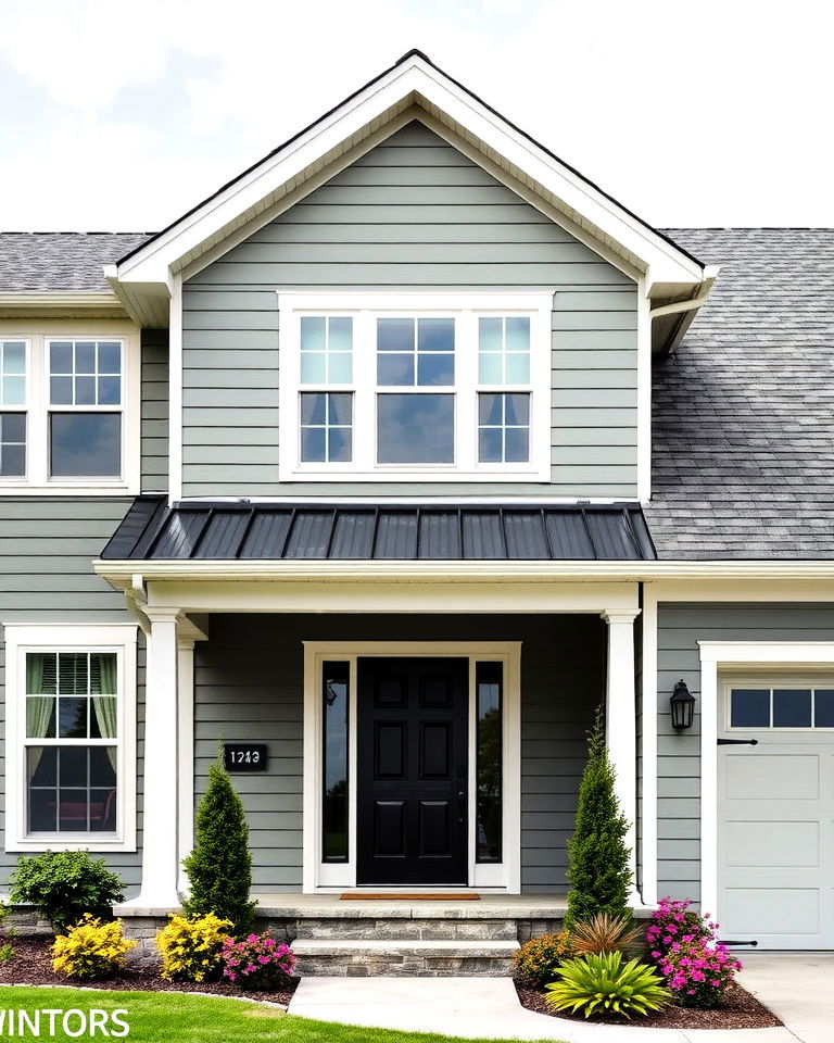 modern pewter gray vinyl siding - 40 Vinyl Siding Colors