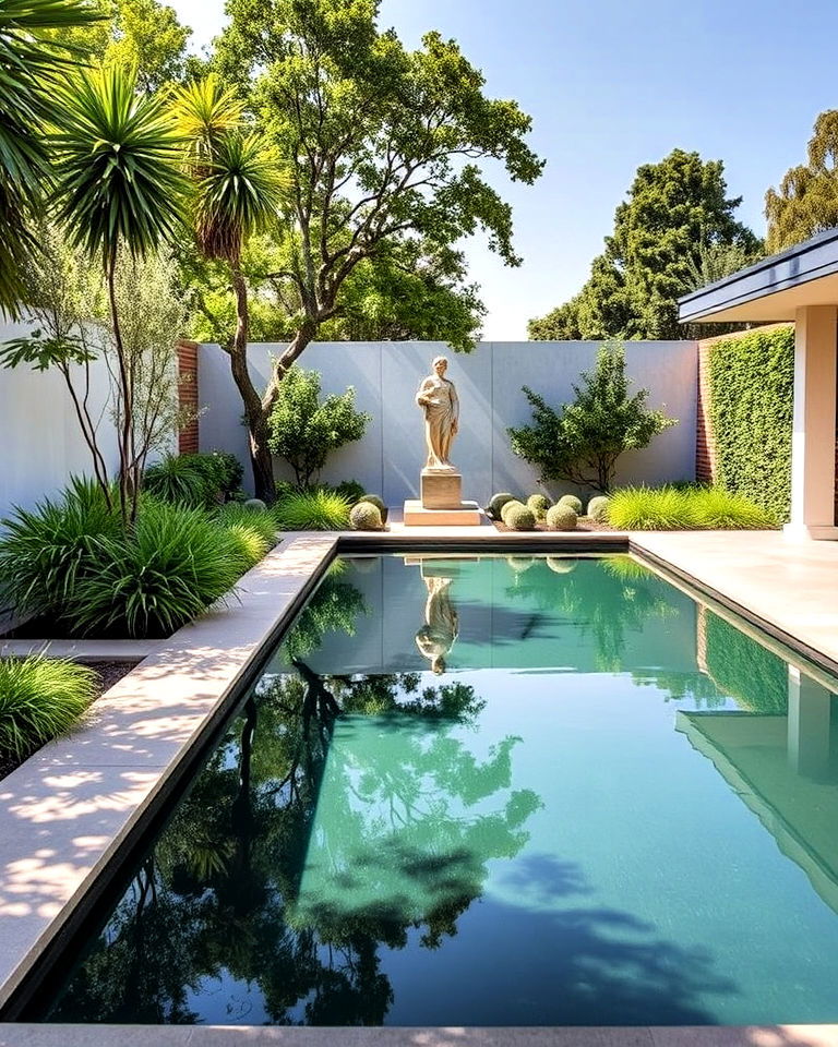modern reflecting garden pool - 15 Garden Pool Ideas
