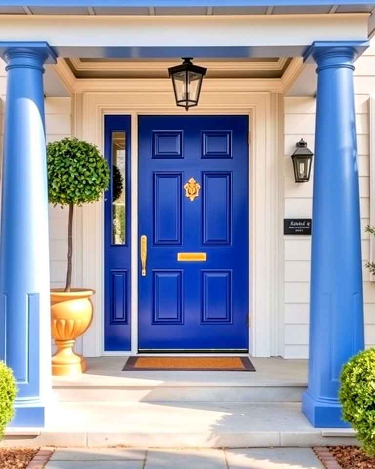 modern royal blue front door - 30 Blue Front Door Colors