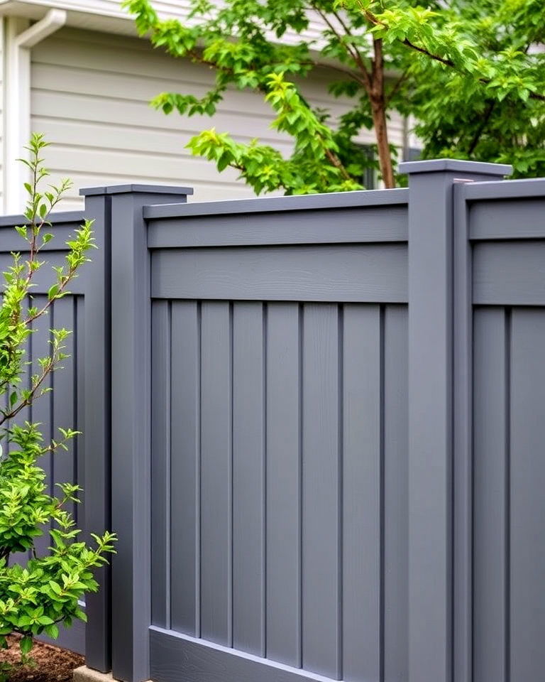 modern slate gray stain fence - 25 Fence Stain Colors