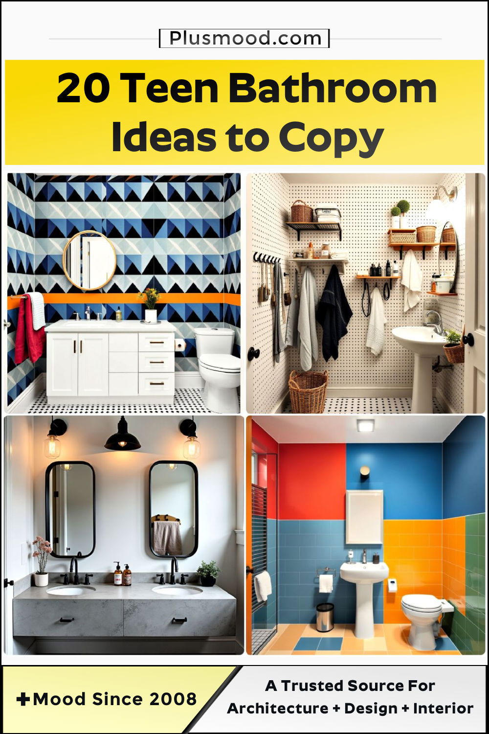 modern teen bathroom ideas