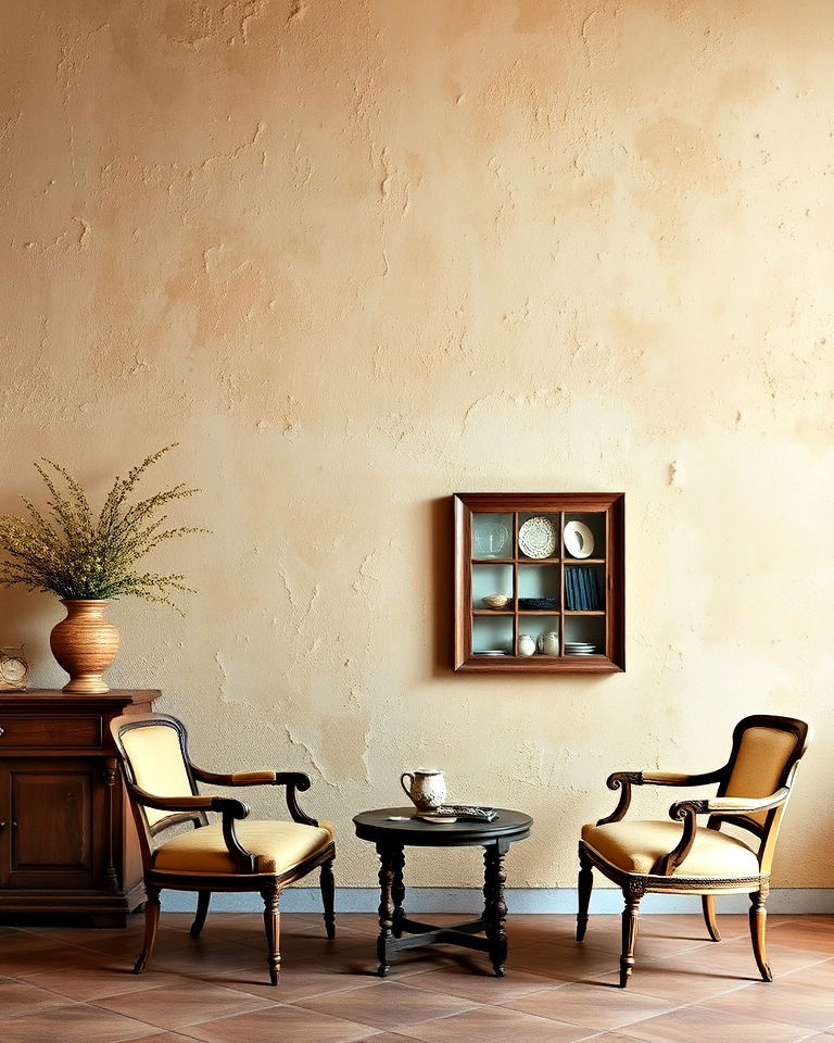 modern textured plaster walls - 20 Old World Interior Design Ideas