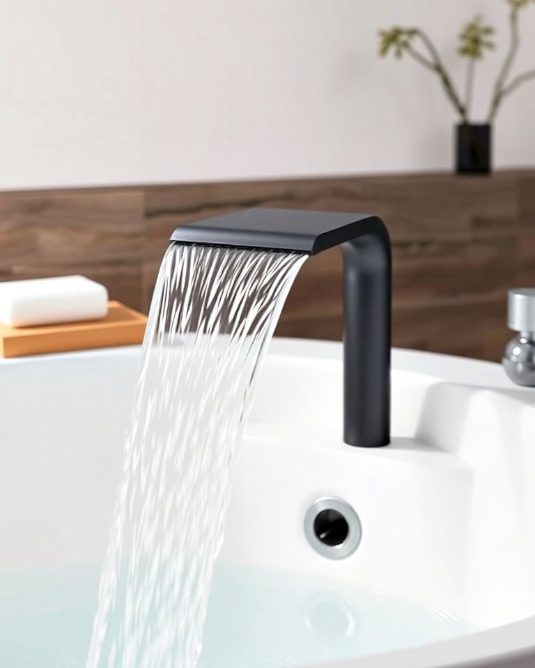 modern waterfall faucet for bathtub - 25 Bathtub Decor Ideas