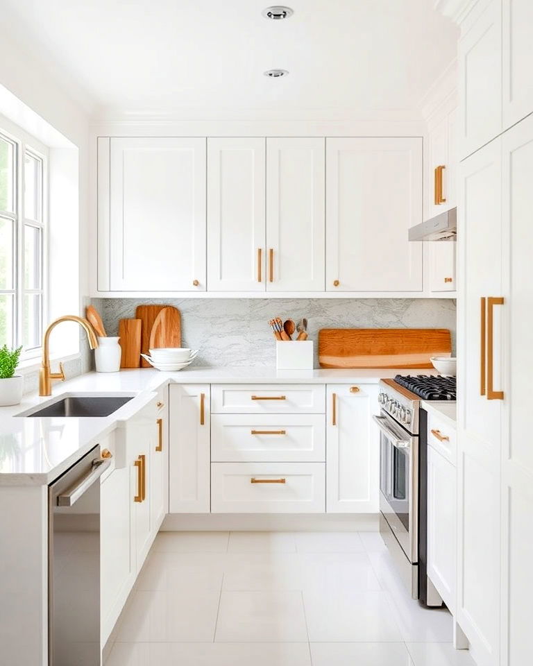 modern white kitchen cabinets - 20 White Interior Design Ideas