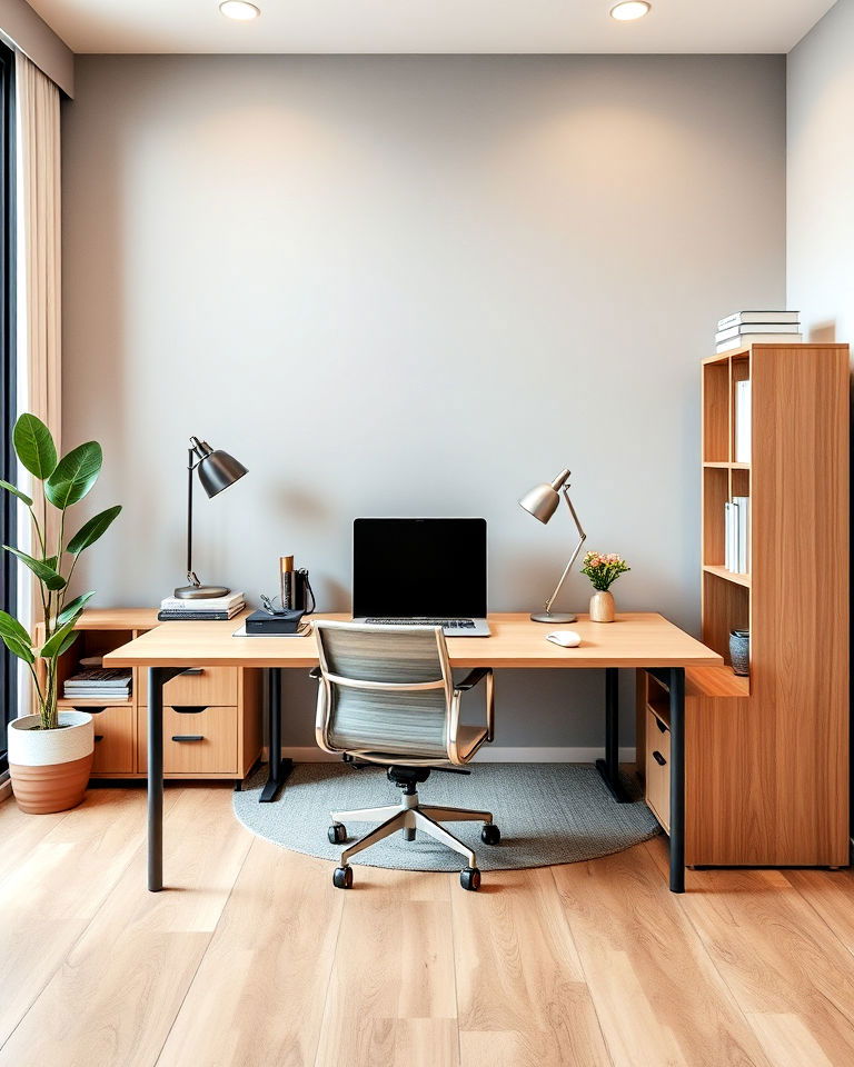 modular furniture contemporary home office - 25 Contemporary Home Office Ideas