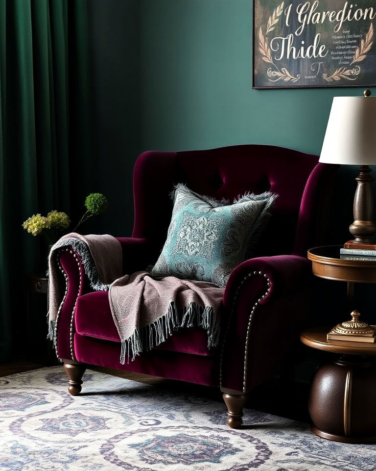 moody accent chairs whimsigoth bedroom - 20 Whimsigoth Bedroom Ideas