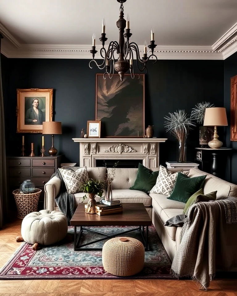 moody color palette gothic boho decor - 20 Gothic Boho Decor Ideas
