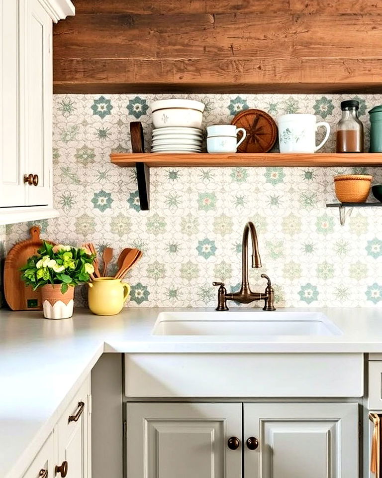 mosaic tile backsplash for intricate detail - 15 French Country Kitchen Backsplash Ideas