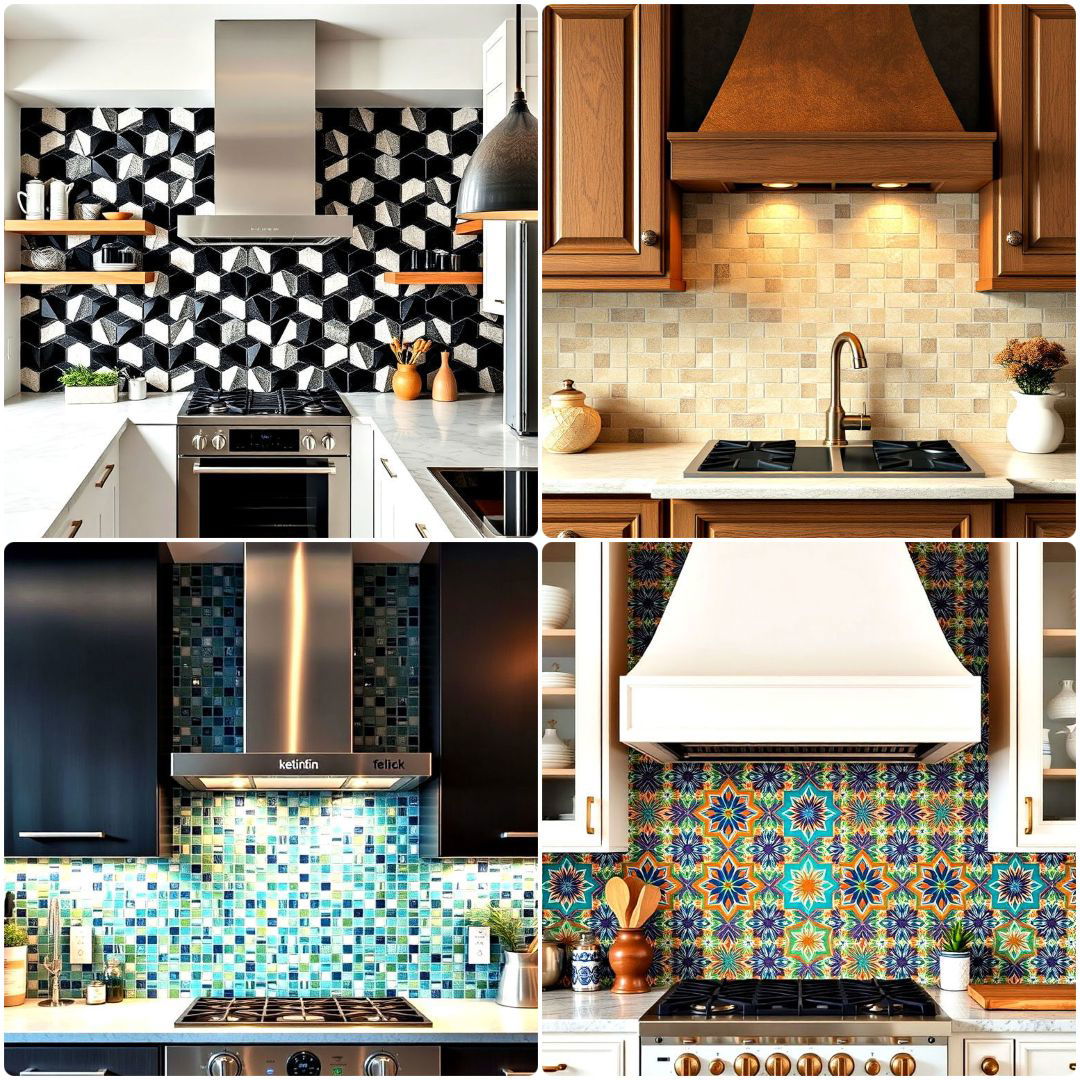 mosaic tile backsplash kitchen ideas