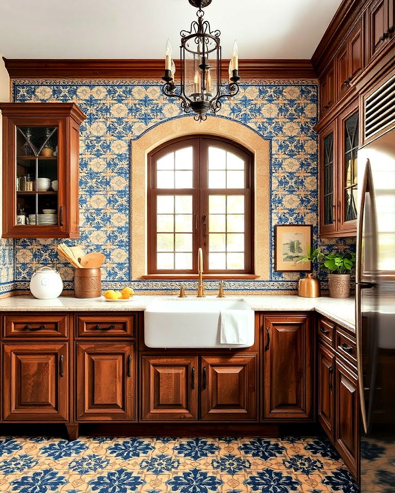 mosaic tiles introduce intricate artistry to old world spaces - 20 Old World Interior Design Ideas
