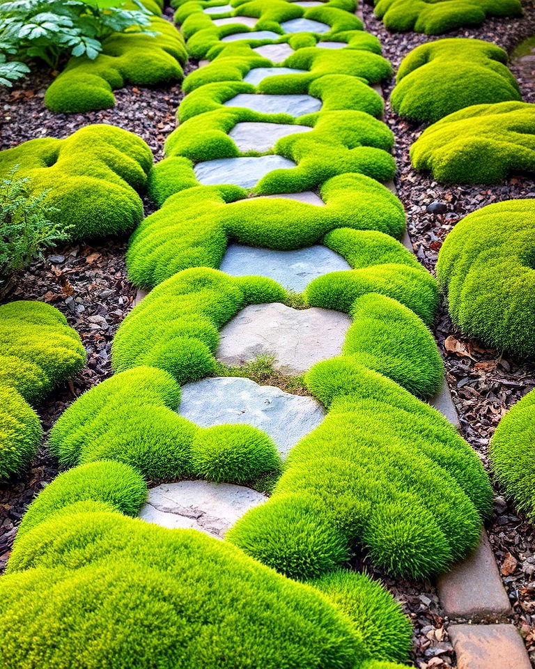 moss garden pathways - 15 Moss Garden Ideas