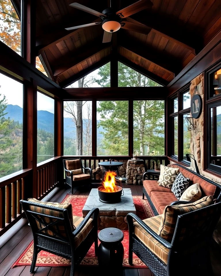 mountain retreat screened in deck - 25 Screened-in Deck Ideas