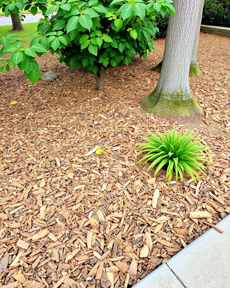 mulch for natural ground cover - 15 Natural Landscaping Ideas