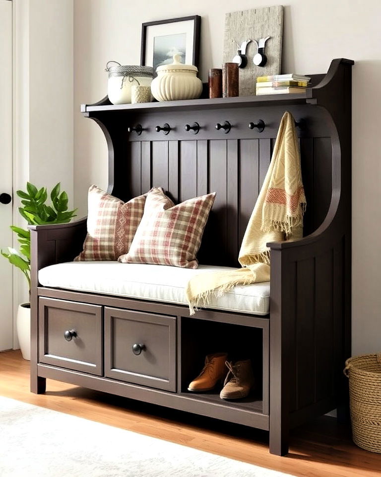 multi functional dresser with bench - 15 Entryway Dresser Ideas