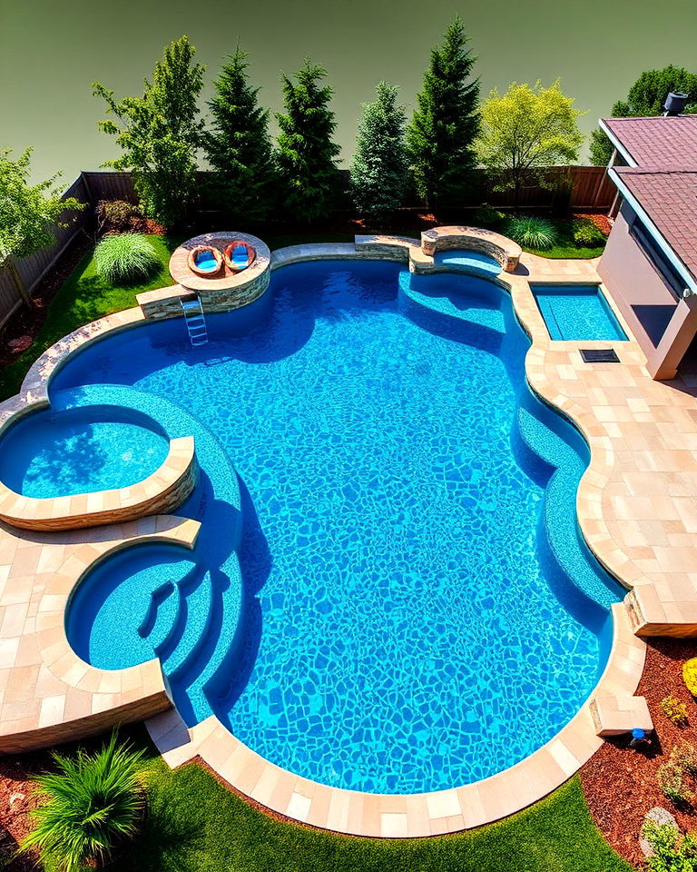 multi level fiberglass pool design - 15 Fiberglass Pool Designs