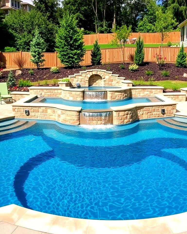 multi level pool design - 15 Front Yard Pool Ideas