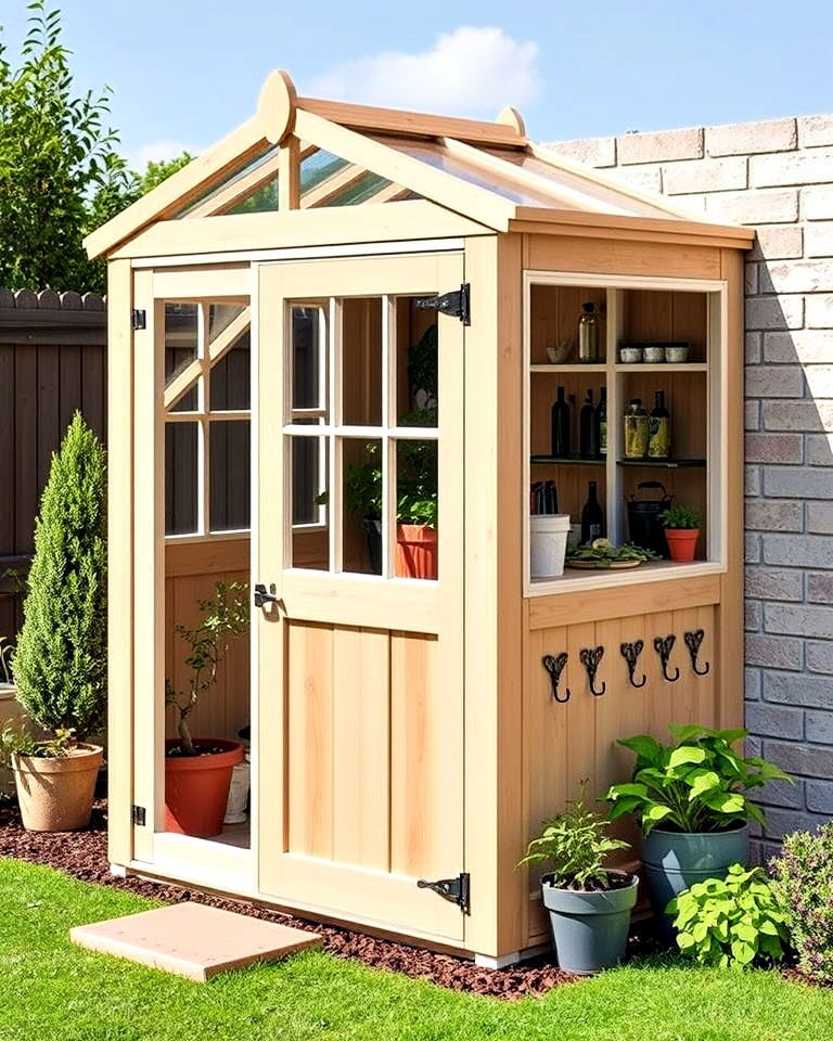 multi purpose corner greenhouse shed - 15 Corner Greenhouse Ideas