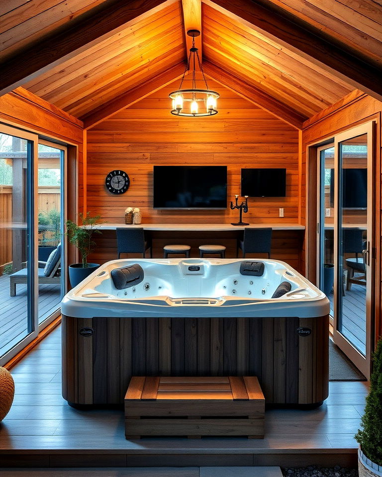 multi purpose hot tub shed - 15 Hot Tub Shed Ideas