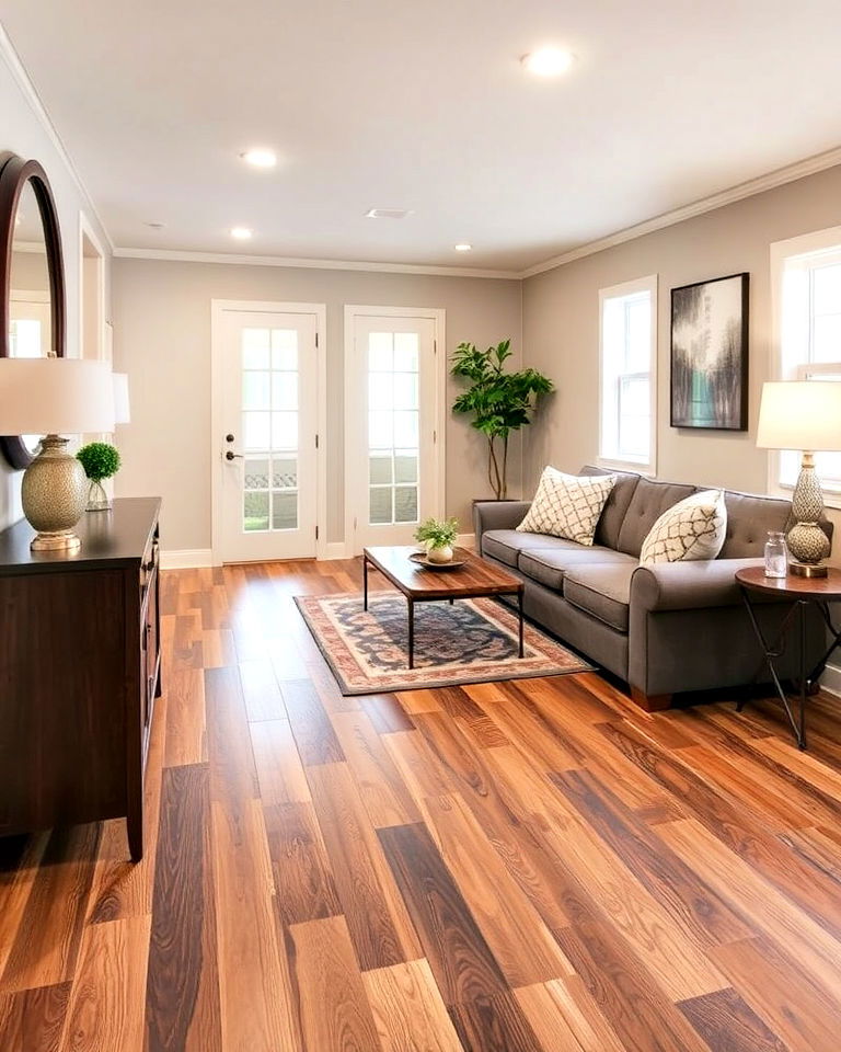 multi tonal vinyl flooring for basement - 15 Basement Vinyl Flooring Ideas