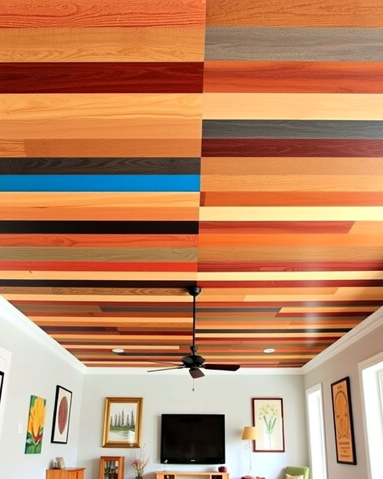 multi toned plywood ceiling - 20 Plywood Ceiling Ideas