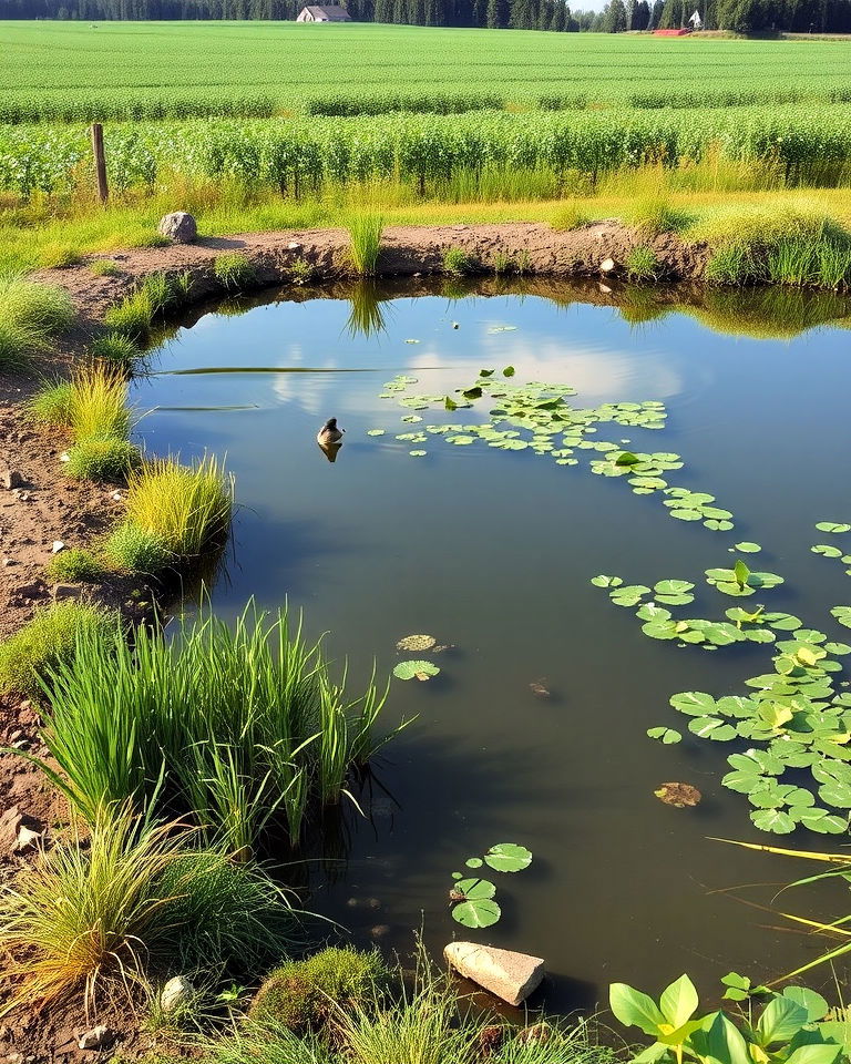 multipurpose pond designed for irrigation multipurpose pond designed for irrigation - 15 Farm Pond Ideas