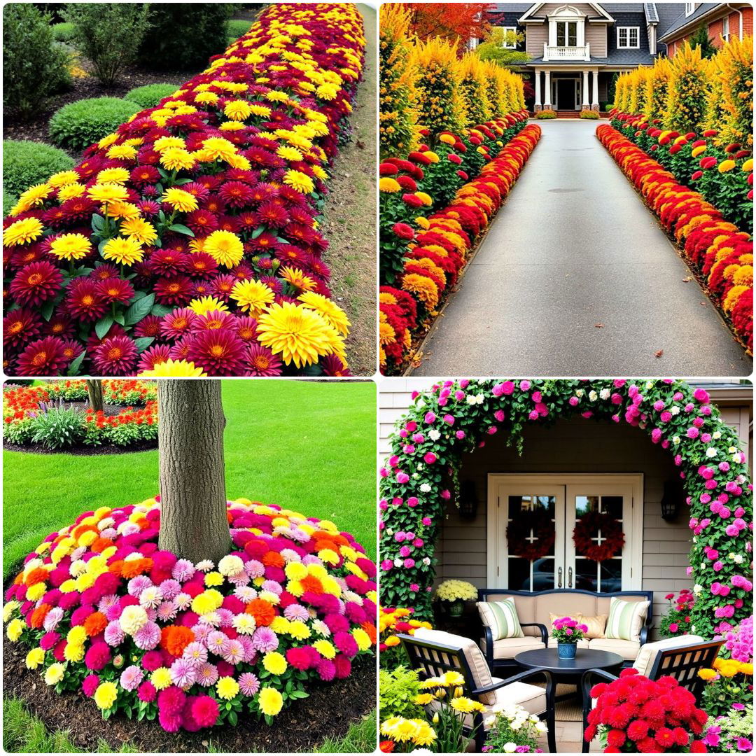 mums landscaping ideas