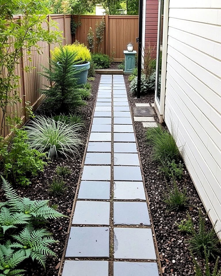 narrow bluestone pathway for small spaces - 20 Bluestone Walkway Ideas