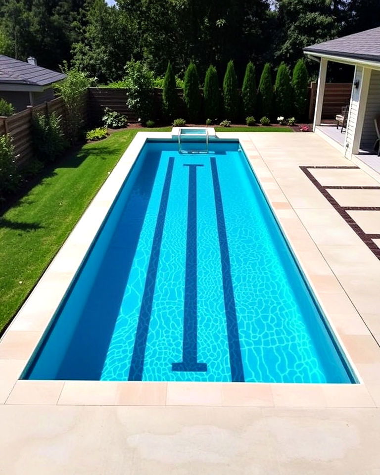 narrow fiberglass lap pool - 15 Fiberglass Pool Designs