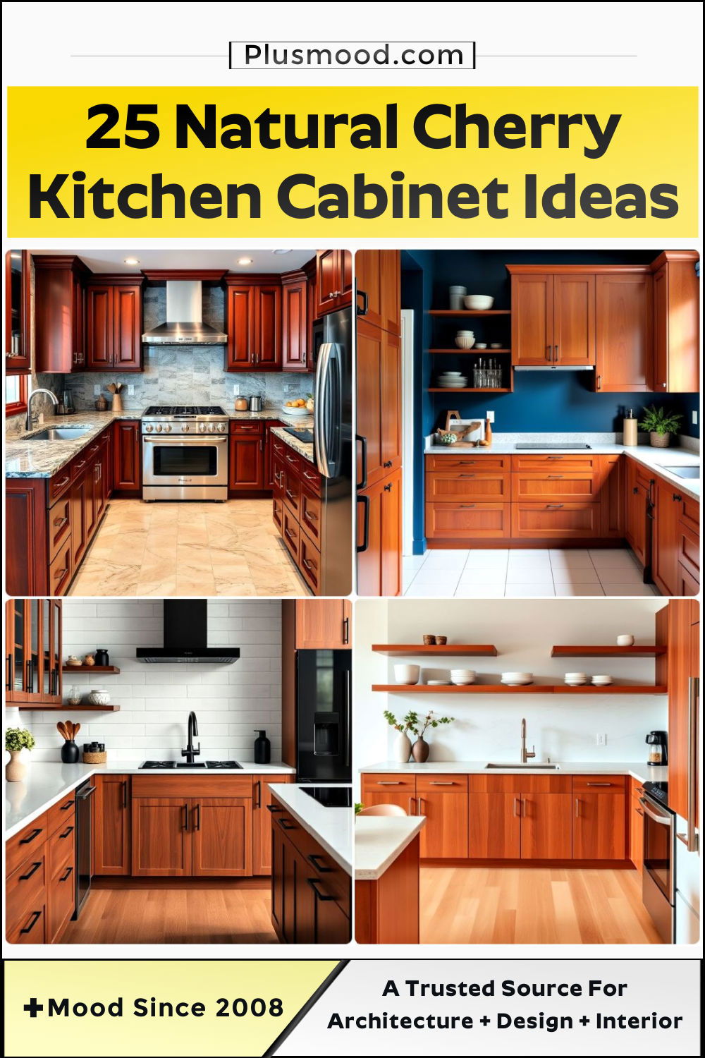 natural cherry kitchen cabinet ideas
