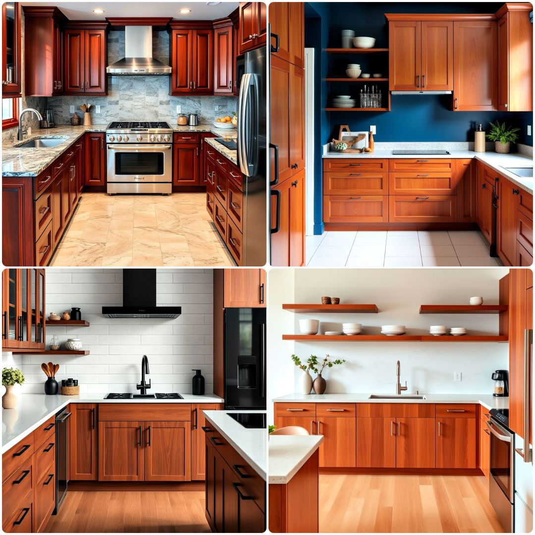 25 Natural Cherry Kitchen Cabinets Design and Selection