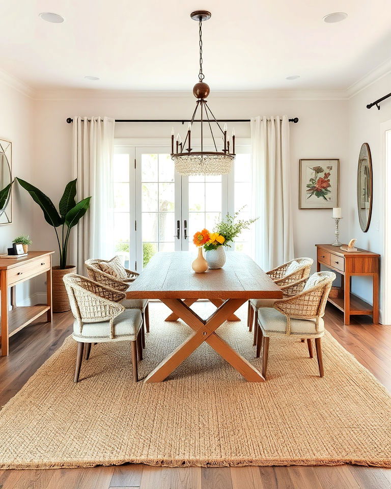 natural fiber rug california casual interior - 20 California Casual Interior Design Ideas