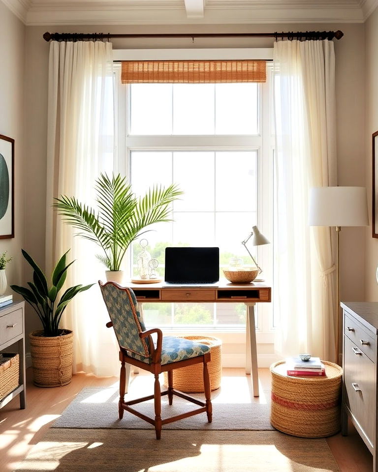 natural light maximization for coastal office - 20 Coastal Home Office Ideas
