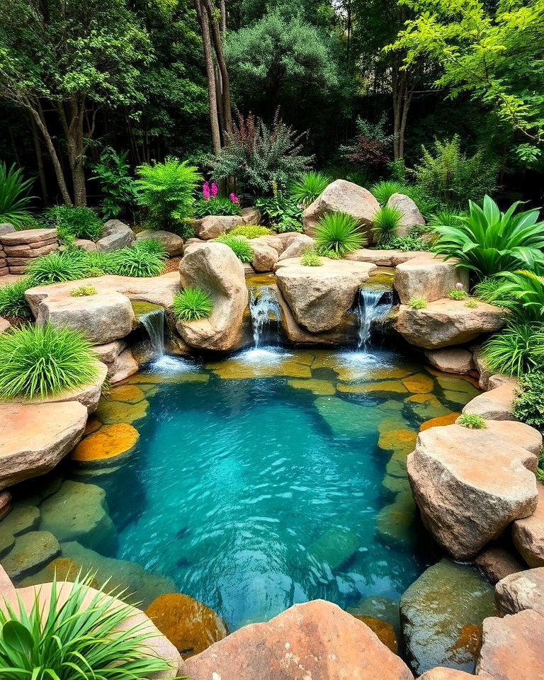natural rock pool - 15 Garden Pool Ideas