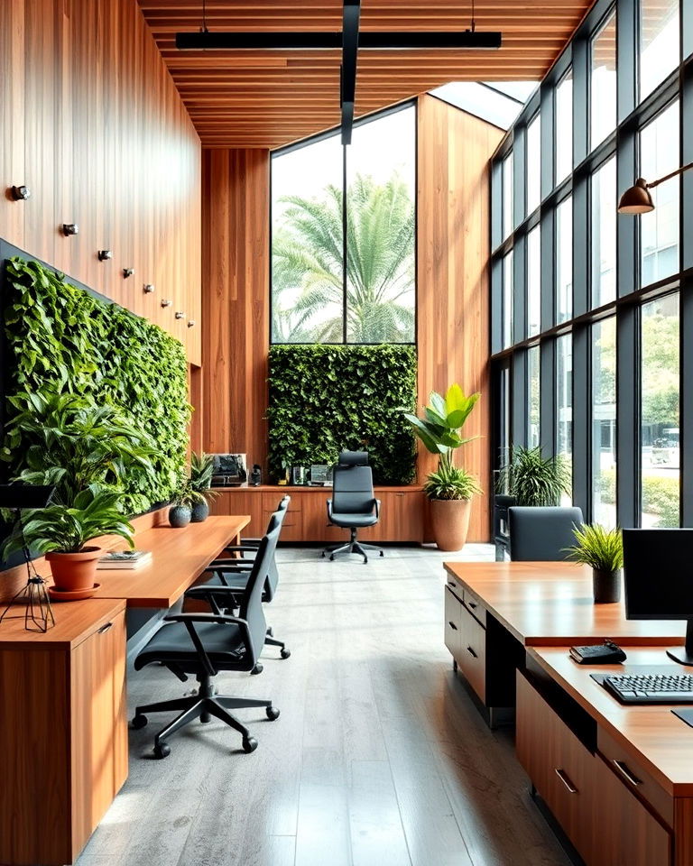 nature inspired elements law office interior - 15 Law Office Interior Design Ideas