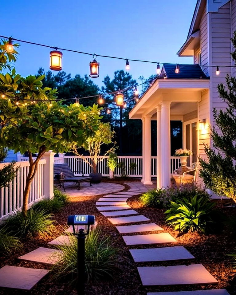 nautical themed lighting fixtures - 25 Coastal Landscaping Ideas