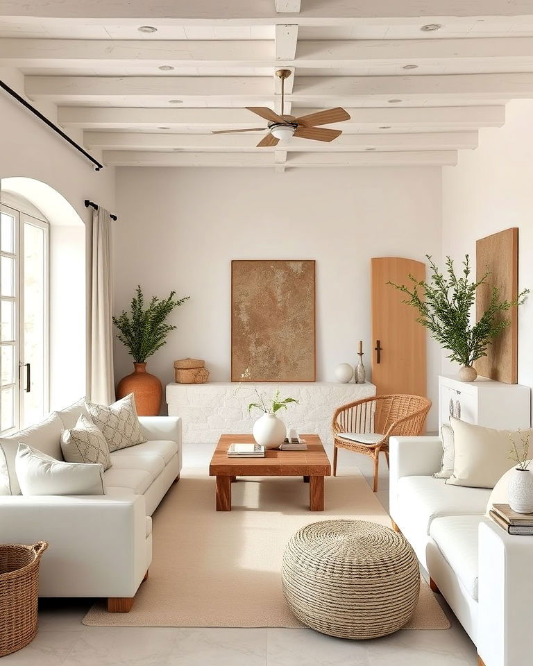 neutral color palettes greek style home - 25 Greek Style Home Ideas