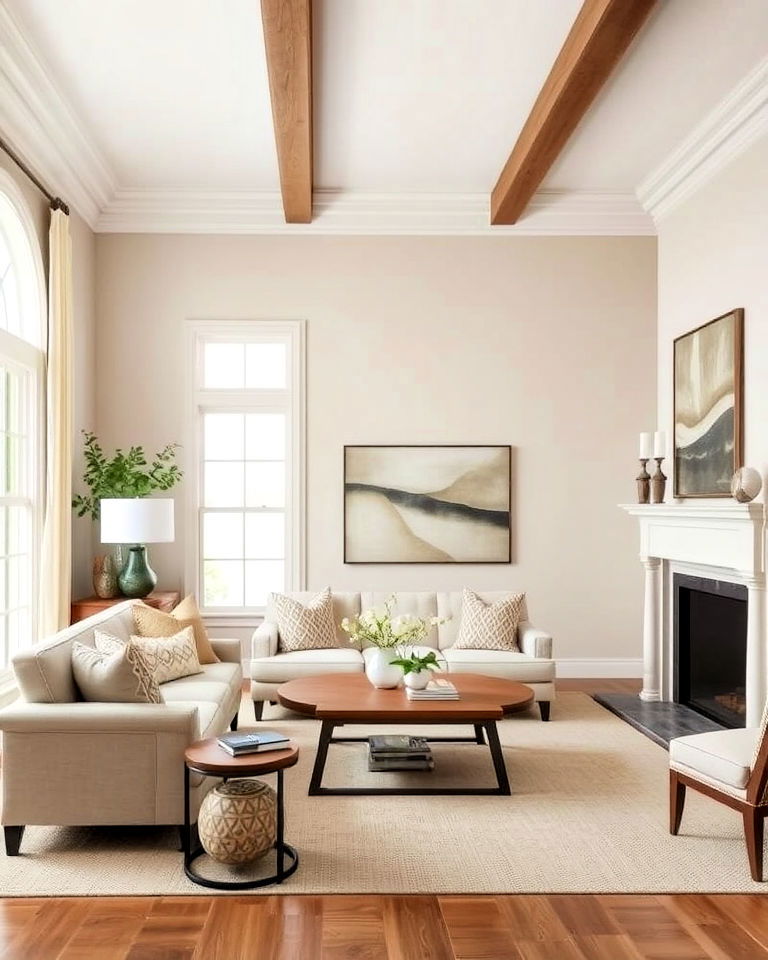 neutral color palettes transitional interior - 25 Transitional Interior Design Ideas
