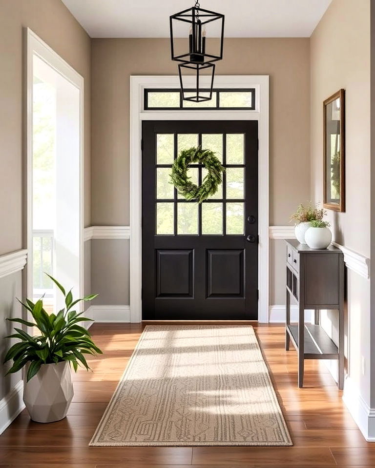 neutral toned runners for entryway - 15 Entryway Runner Ideas