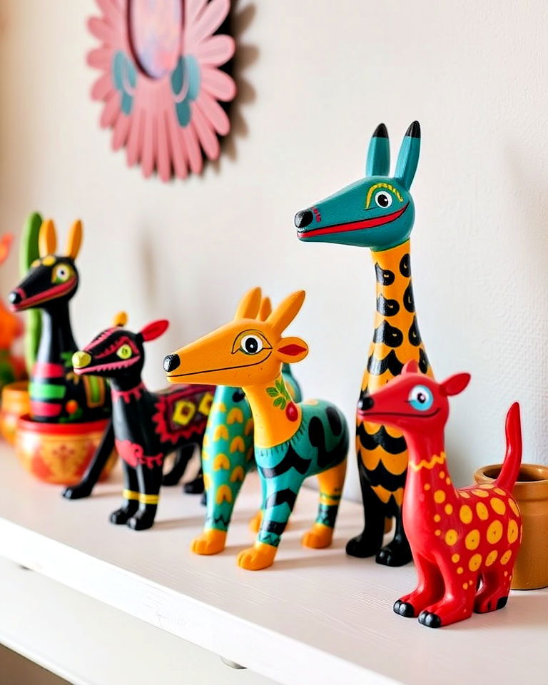 oaxacan wood carvings mexican decor - 25 Mexican Decor Ideas