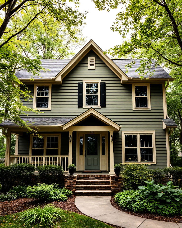 olive green vinyl siding - 40 Vinyl Siding Colors