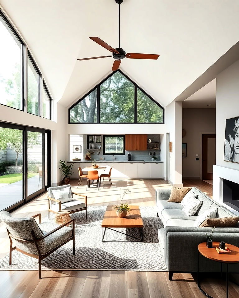 open concept living area bungalow interior - 25 Bungalow Interior Design Ideas