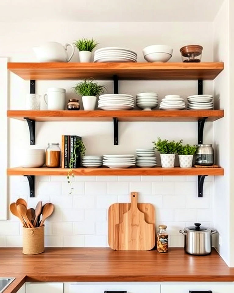 open shelving in kitchen pinterest interior - 25 Pinterest Interior Design Ideas