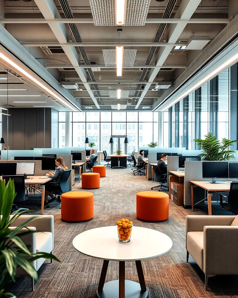open workspaces corporate office interior - 25 Corporate Office Interior Design Ideas